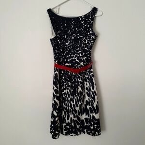 A Line Belted Dress 50's Inspired